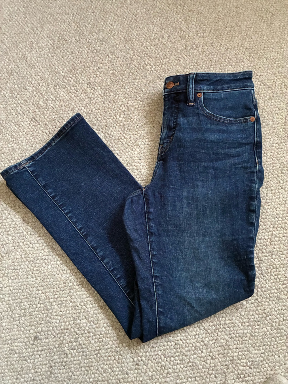 Madewell sz 26 Curvy Kick Out Dark Wash - Classic Indigo Denim
